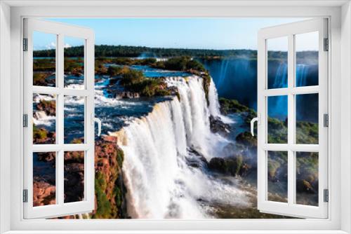 Fototapeta Naklejka Na Ścianę Okno 3D - waterfall in park iguazu falls 
