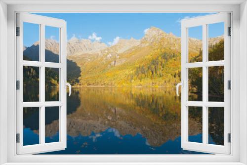 Fototapeta Naklejka Na Ścianę Okno 3D - Autumn landscape in the Caucasus
