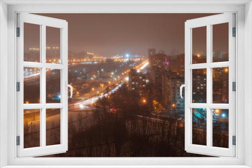 Fototapeta Naklejka Na Ścianę Okno 3D - Winter night in Minsk.