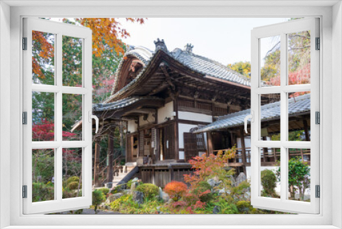 Fototapeta Naklejka Na Ścianę Okno 3D - Kyoto, Japan - Jurinji Temple (Narihira-dera) in Kyoto, Japan. The Temple originally built in 850.
