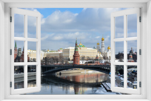The Moscow Kremlin and the embankment.