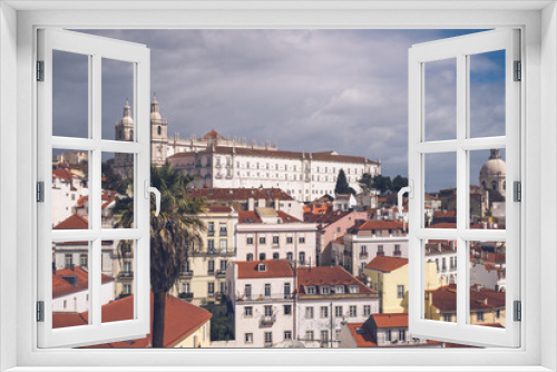 Fototapeta Naklejka Na Ścianę Okno 3D - Historical center of Lisbon, Portugal.