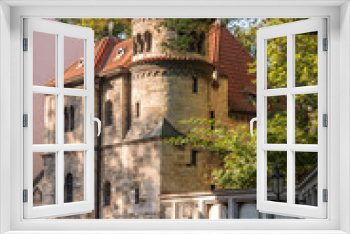 Fototapeta Naklejka Na Ścianę Okno 3D - Ancient Prague architecture