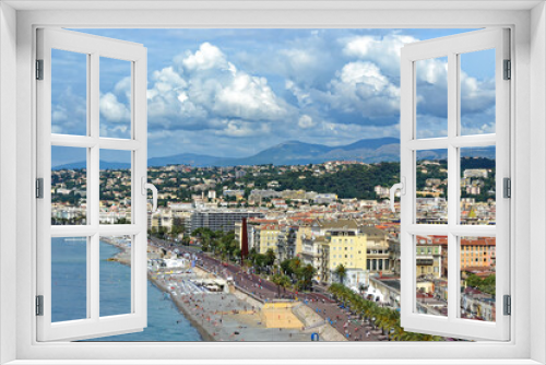 Fototapeta Naklejka Na Ścianę Okno 3D - Scenic view of Nice, France on the French Rivera 