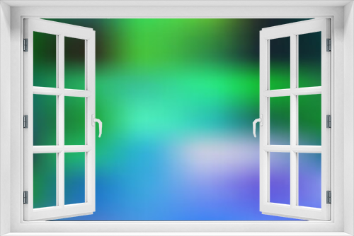 Fototapeta Naklejka Na Ścianę Okno 3D - Light Blue, Green vector blurred shine abstract template.