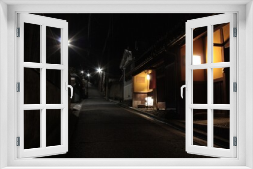 Fototapeta Naklejka Na Ścianę Okno 3D - 古都の夜