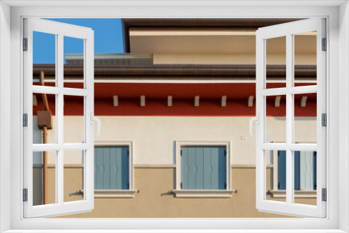 Fototapeta Naklejka Na Ścianę Okno 3D - Fassade in Lazise