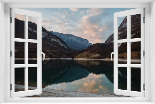 Fototapeta Naklejka Na Ścianę Okno 3D - Italien - Lago Di Tenno