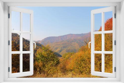 Fototapeta Naklejka Na Ścianę Okno 3D - autumn landscape in mountains