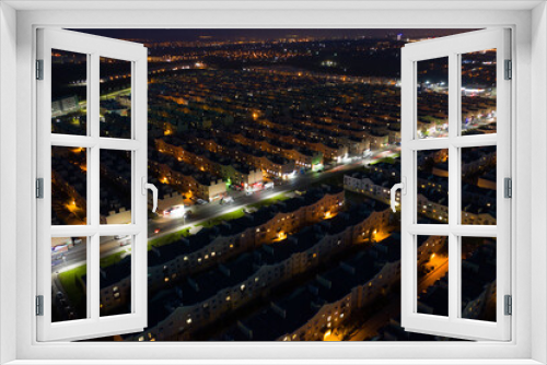 Fototapeta Naklejka Na Ścianę Okno 3D - Night deporessive city