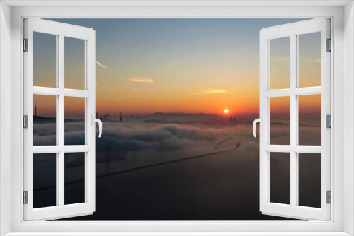 Fototapeta Naklejka Na Ścianę Okno 3D - ariel sunrise ıstanbul 