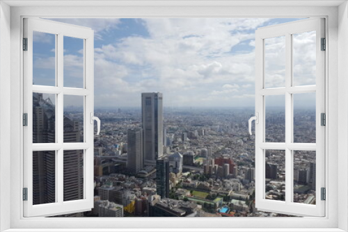 Fototapeta Naklejka Na Ścianę Okno 3D - Beautiful landscapes of Tokyo, Japan with blue sky