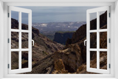 Fototapeta Naklejka Na Ścianę Okno 3D - Views from Guajara mountain and surrounding area near Teide in Tenerife (Spain)