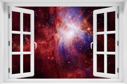 Fototapeta Naklejka Na Ścianę Okno 3D - Beautiful colored galaxy in deep space. Elements of this image were furnished by NASA.