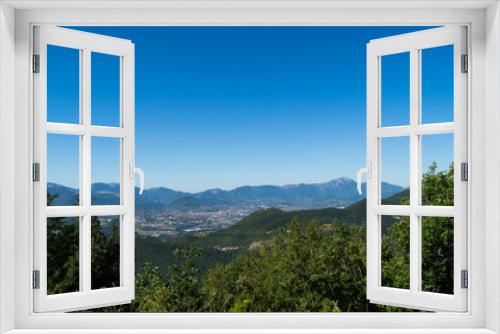 Fototapeta Naklejka Na Ścianę Okno 3D - Panorama a Poggio San Romualdo Frazione di Fabriano nelle Marche