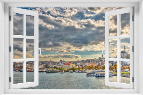 Fototapeta Naklejka Na Ścianę Okno 3D - Golden Horn, Istanbul