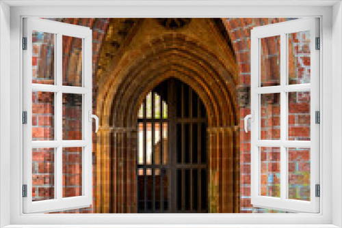 Fototapeta Naklejka Na Ścianę Okno 3D - Gate at Chorin Monastery, Brandenburg, Germany