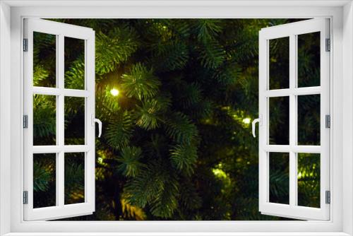 Fototapeta Naklejka Na Ścianę Okno 3D - christmas tree lights