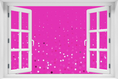 Fototapeta Naklejka Na Ścianę Okno 3D - Light Pink vector backdrop with lines, rectangles.
