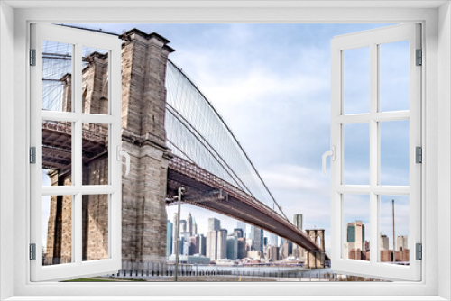Fototapeta Naklejka Na Ścianę Okno 3D - lower manhattan new york city panorama