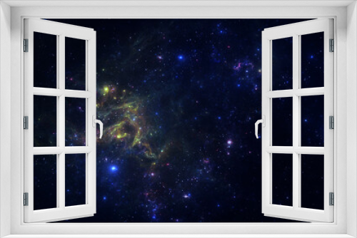 Fototapeta Naklejka Na Ścianę Okno 3D - Deep space nebula with stars