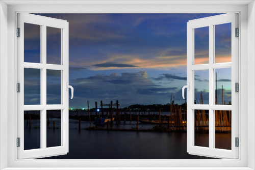 Fototapeta Naklejka Na Ścianę Okno 3D - Sea side docks
