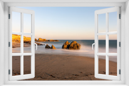Fototapeta Naklejka Na Ścianę Okno 3D - Beach Sunset - Malibu, California