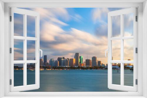 Fototapeta Naklejka Na Ścianę Okno 3D - Miami, Florida, USA Downtown Skyline on the Water