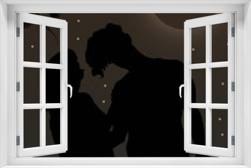 Fototapeta Naklejka Na Ścianę Okno 3D - amor nocturno