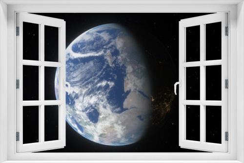Fototapeta Naklejka Na Ścianę Okno 3D - earth from space illustration