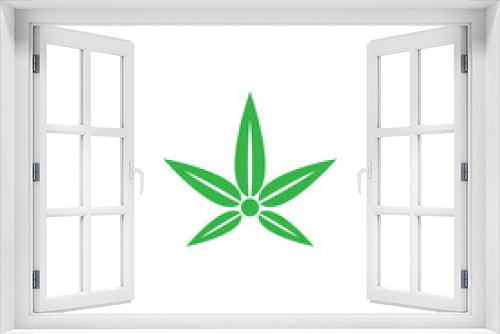 Fototapeta Naklejka Na Ścianę Okno 3D - Leaf Logo Template vector symbol nature