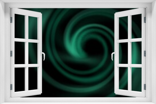 Fototapeta Naklejka Na Ścianę Okno 3D - beautiful abstract green square background in the form of a mysterious vortex curl in a spiral