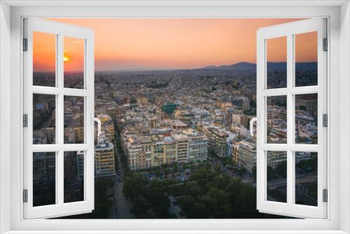 Fototapeta Naklejka Na Ścianę Okno 3D - Thessaloniki at sunset cityscape, Greece..
