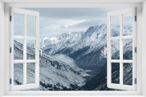 Fototapeta Naklejka Na Ścianę Okno 3D - snow mountains