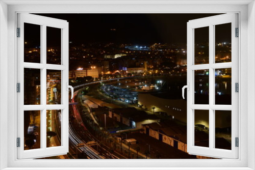 Fototapeta Naklejka Na Ścianę Okno 3D - Las Palmas bei Nacht