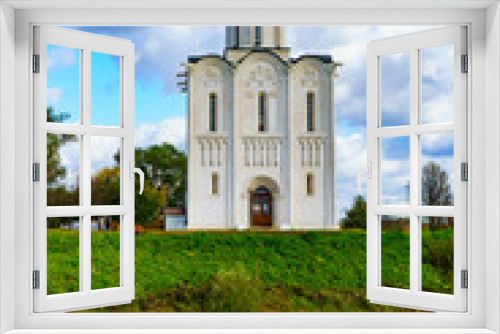 Fototapeta Naklejka Na Ścianę Okno 3D - Church of the Intercession on the Nerl (Russia).