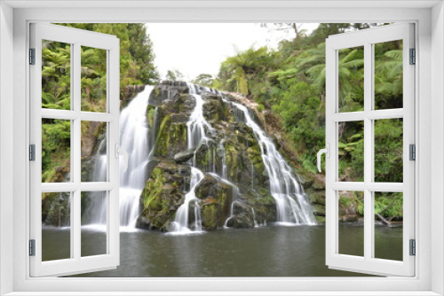 Fototapeta Naklejka Na Ścianę Okno 3D - Owharoa Falls, Waikino, North Island, New Zealand