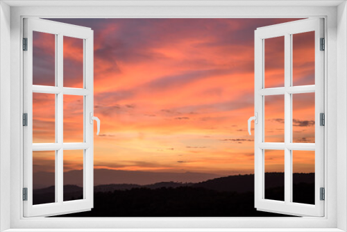 Fototapeta Naklejka Na Ścianę Okno 3D - Beautiful clouds and sunset sky background