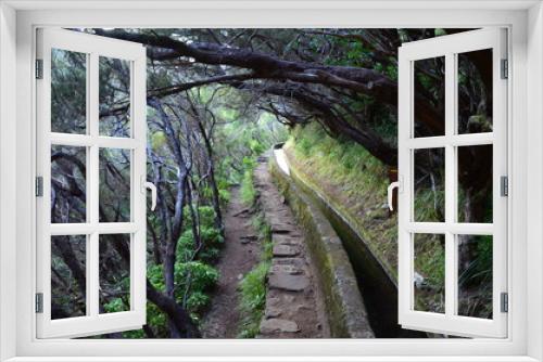 Fototapeta Naklejka Na Ścianę Okno 3D - Levada das 25 Fontes, one of the most popular hikes in Madeira, in autumn
