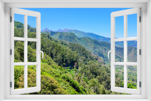 Beautiful mountain landscape from the Levada Ribeiro Frio - Portela