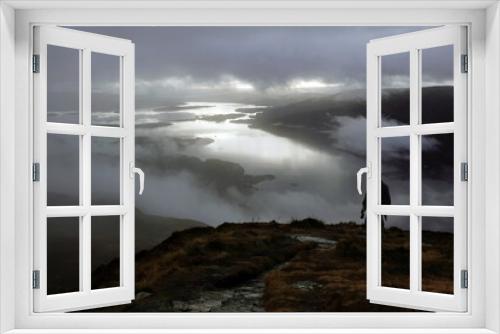 Fototapeta Naklejka Na Ścianę Okno 3D - From Ben Lomond 
looking over Loch Lomond
Cloud inversion