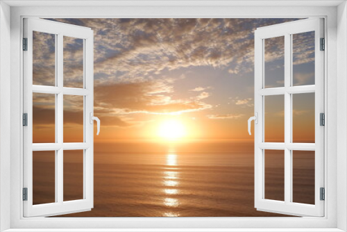 Fototapeta Naklejka Na Ścianę Okno 3D - Pacific ocean and sunset