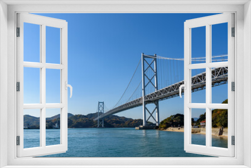 Fototapeta Naklejka Na Ścianę Okno 3D - Bridge in the Seto Inland Sea (Innoshima Bridge)