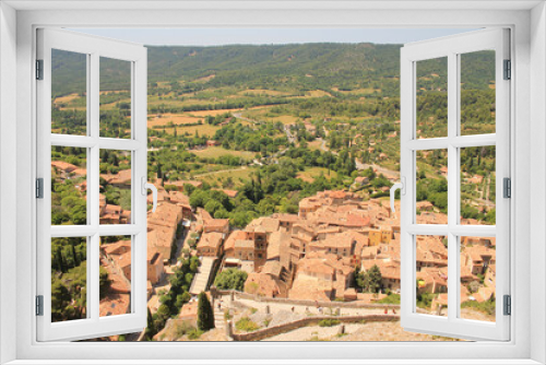 Moustiers Sainte Marie, one of the most beautiful village of France in Verdon natural regional park
