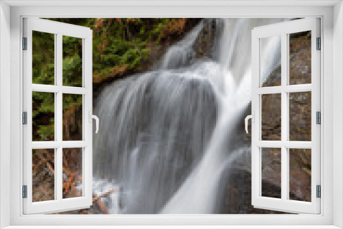 Fototapeta Naklejka Na Ścianę Okno 3D - Wasserfall in Hafling bei Meran, Südtirol