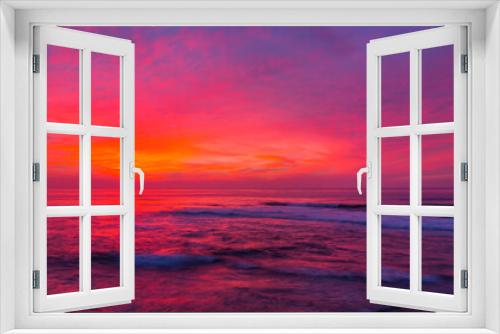 Fototapeta Naklejka Na Ścianę Okno 3D - Sunset, Pacific Ocean, La Jolla, USA, América