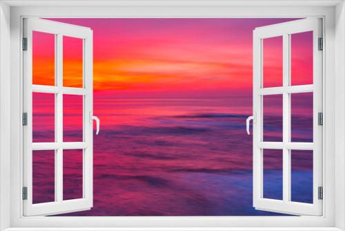 Fototapeta Naklejka Na Ścianę Okno 3D - Sunset, Pacific Ocean, La Jolla, USA, América