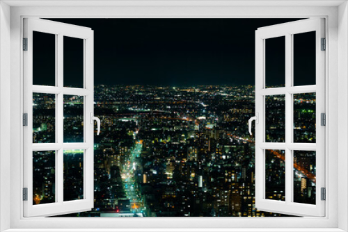 Fototapeta Naklejka Na Ścianę Okno 3D - 名古屋の夜景