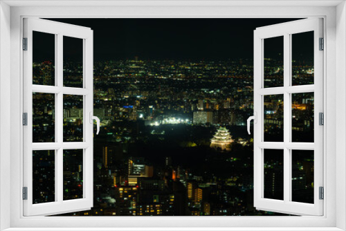 Fototapeta Naklejka Na Ścianę Okno 3D - 名古屋の夜景　名古屋城