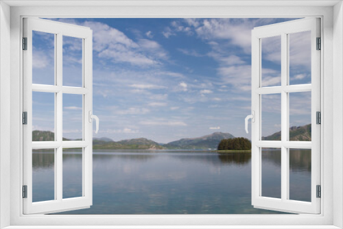 Fototapeta Naklejka Na Ścianę Okno 3D - Blick auf den Eiterfjorden